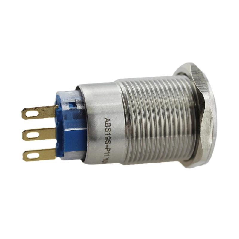 19mm IP67 Stainless Steel Metal Push Button Switch