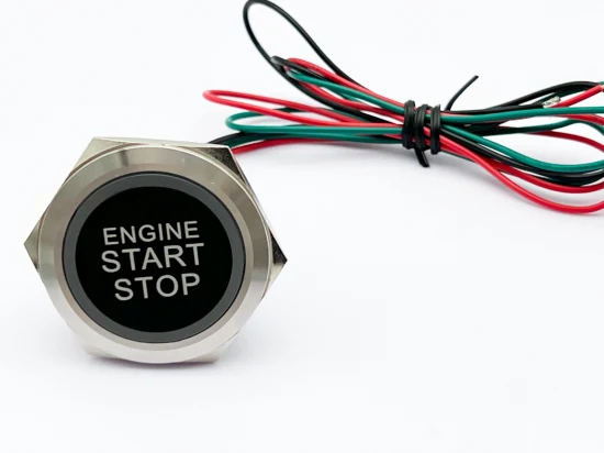 Водонепроницаемый 40-мм светодиодный кнопочный переключатель со степенью защиты IP65, заводской