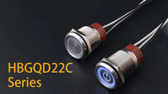 Высокое качество 10A 12V два обычных открытых кольца освещения мгновенная кнопка 25 мм переключатель IP67