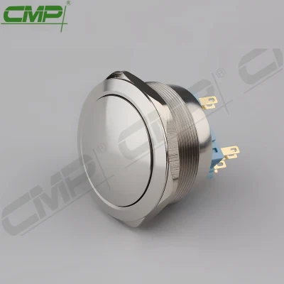 Dpdt 8-контактный металлический куполообразный кнопочный переключатель 40 мм